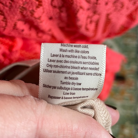 Bright Orange Lace Maxi Dress - Picture 9 of 11